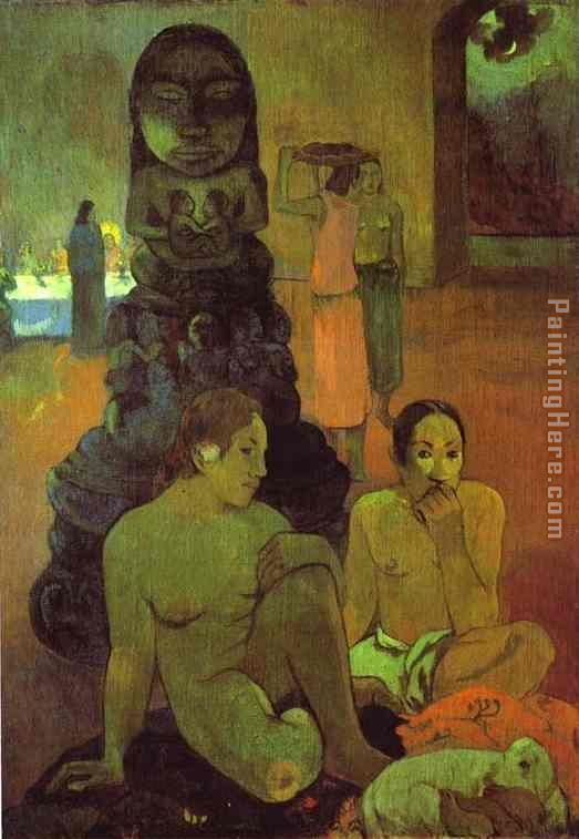 The Great Buddah painting - Paul Gauguin The Great Buddah art painting